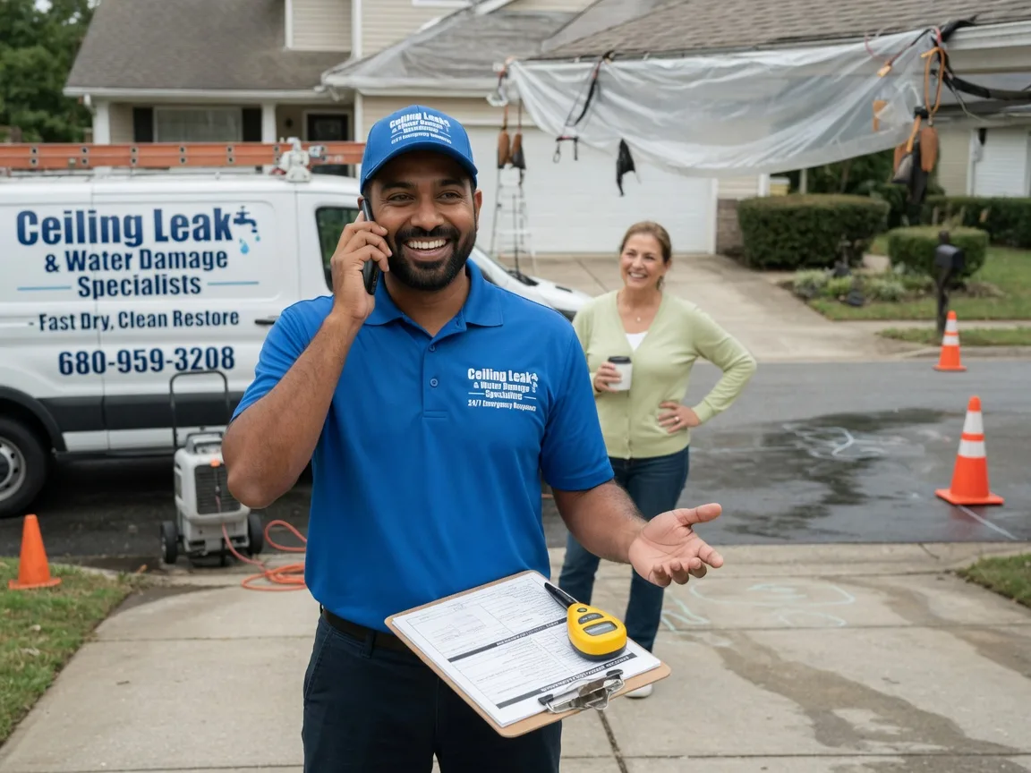 Ceiling Leak Cleanup Standard, IL FAQs